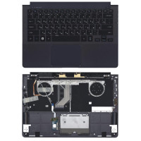 Клавиатура для ноутбука Samsung NP900X3C топ-панель с подсветкой