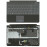 Клавиатура для ноутбука Samsung RC510 топ-панель черная с черными кнопками