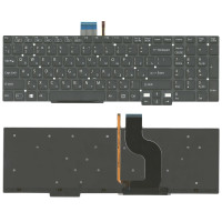Клавиатура для ноутбука Sony Vaio SVT15 черная с подсветкой