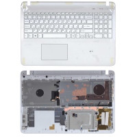 Клавиатура для ноутбука Sony FIT 15 SVF15 белая топ-панель