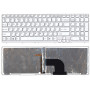 Клавиатура для ноутбука Sony Vaio SVE15 белая с подсветкой