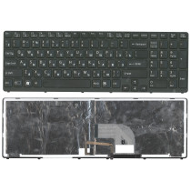 Клавиатура для ноутбука Sony Vaio SVE17 черная с подсветкой