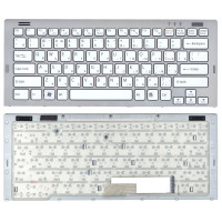 Клавиатура для ноутбука Sony Vaio VGN-SR белая c рамкой
