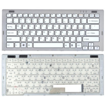 Клавиатура для ноутбука Sony Vaio VGN-SR белая c рамкой