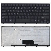 Клавиатура для ноутбука Sony Vaio VPC-CW VPCCW черная c рамкой