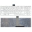 Клавиатура для ноутбука Toshiba l50d-a l70-a s50-a s50d-a s70d-a белая