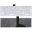 Клавиатура для ноутбука Toshiba L850 L875 L870 L855 белая c белой рамкой