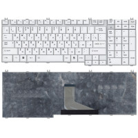 Клавиатура для ноутбука Toshiba Satellite P205-S6237 серая (шлейф по центру)