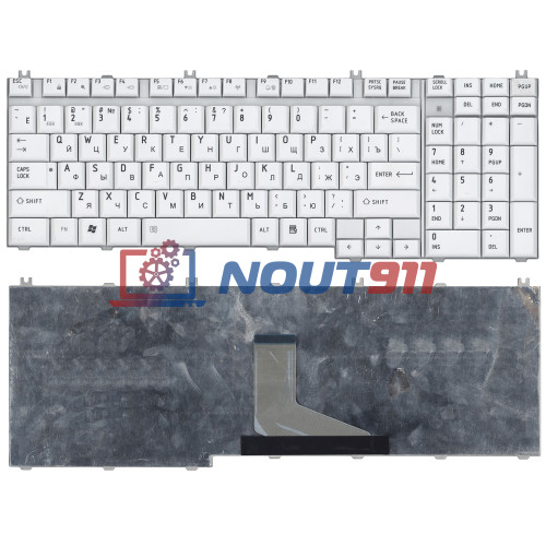 Клавиатура для ноутбука Toshiba Satellite P205-S6237 серая (шлейф по центру)