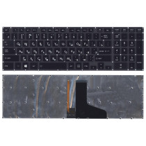 Клавиатура для ноутбука Toshiba Satellite P70  черная с подсветкой