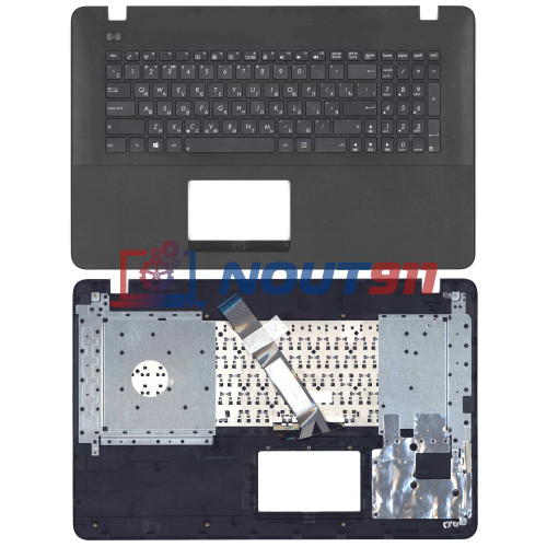Клавиатура для ноутбука Asus X751 топ-панель черная