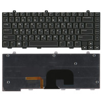 Клавиатура для ноутбука Dell Alienware M14X черная с подсветкой