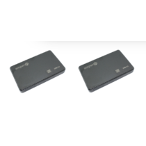 Корпус для жесткого диска Amperin AM25U2PB 2,5", USB 2.0, пластиковый, черный 2 шт