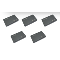 Корпус для жесткого диска Amperin AM25U2PB 2,5", USB 2.0, пластиковый, черный 5 шт