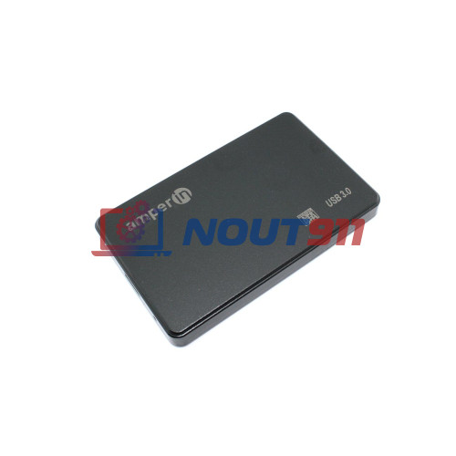 Корпус для жесткого диска Amperin AM25U3PB 2,5", USB 3.0, пластиковый, черный 2 шт