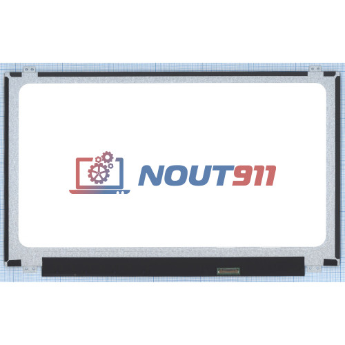 Матрица (экран) для ноутбука 15,6" BOE-Hydis, NT156WHM-N22, LED, 30pin eDP, HD (1366x768), SLIM, матовая, уши вверх-вниз, разъем справа