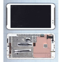 Модуль (матрица + тачскрин) для Asus Fonepad Note 6 ME560CG белый с рамкой