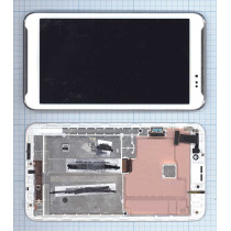 Модуль (матрица + тачскрин) для Asus Fonepad Note 6 ME560CG белый с рамкой