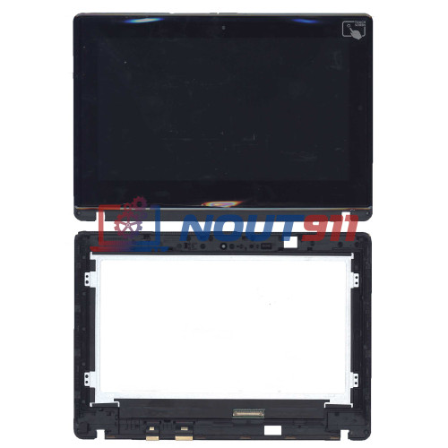 Модуль (матрица + тачскрин) для Asus VivoBook X102BA черный с рамкой