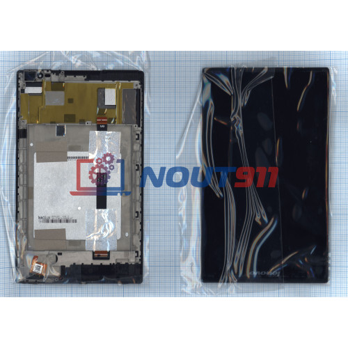 Модуль (матрица + тачскрин) для Lenovo S8-50 черный с рамкой