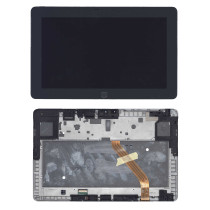 Модуль (матрица + тачскрин) для Samsung ATIV Tab GT-P8510 черный с рамкой