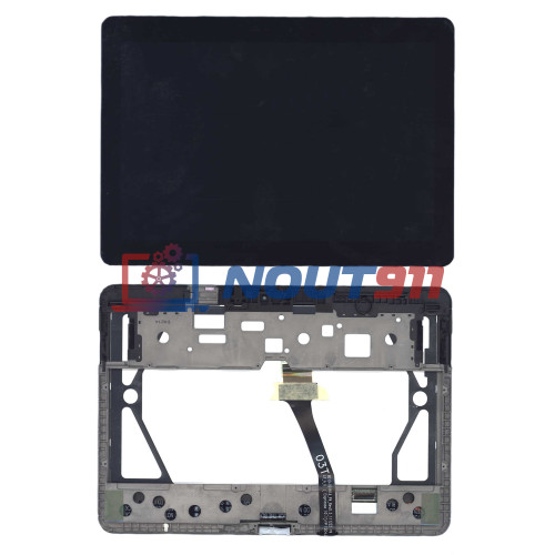 Модуль (матрица + тачскрин) для Samsung Galaxy Tab 10.1" P5100 черный с рамкой