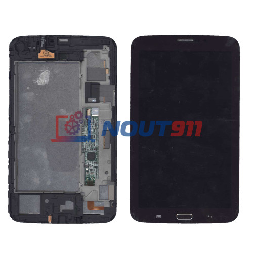 Модуль (матрица + тачскрин) для Samsung Galaxy Tab 3 7.0 SM-T211 коричневый с рамкой