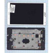 Модуль (матрица + тачскрин) для Samsung Galaxy Tab S 8.4 SM-T705 белый с рамкой