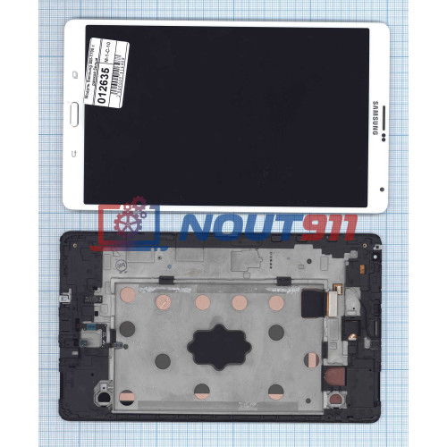 Модуль (матрица + тачскрин) для Samsung Galaxy Tab S 8.4 SM-T705 белый с рамкой