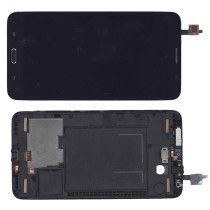 Модуль (матрица + тачскрин) для Samsung Galaxy Mega 7.0 SM-T2558 черный с рамкой