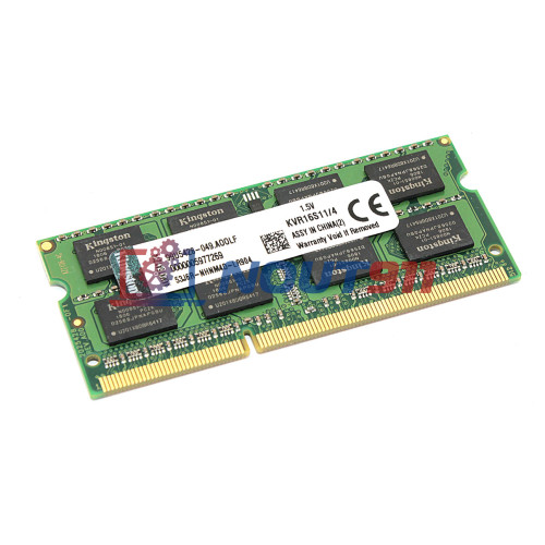 Оперативная память для ноутбука SODIMM DDR3 4Gb HiperX by Kingston KVR16S11/4 1600MHz (PC-12800), 1.5V, 204-Pin, CL11, RTL