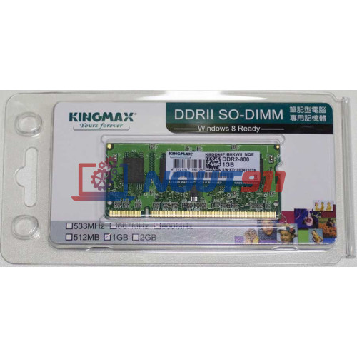 Модуль памяти KINGMAX DDR2- 1Гб, 800, SO-DIMM, Ret
