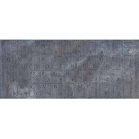 Наклейка для клавиатуры серебристая, стандартный набор