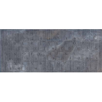 Наклейка для клавиатуры серебристая, стандартный набор