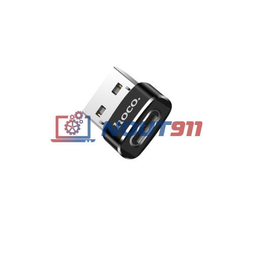 Переходник HOCO UA6 USB to Type-C, черный