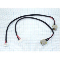 Разъем для ноутбука Acer Aspire 7250 c кабелем (желтый)