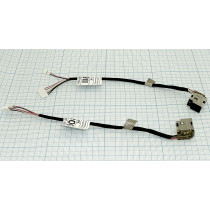 Разъем для ноутбука HP Paviloin DV7-2000 DV7-3000 6pin+2pin с кабелем