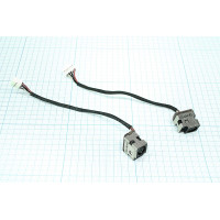 Разъем для ноутбука HP Pavilion DV6-3000 DV7-4000 (10-pin 9 проводов) с кабелем 11.5 см