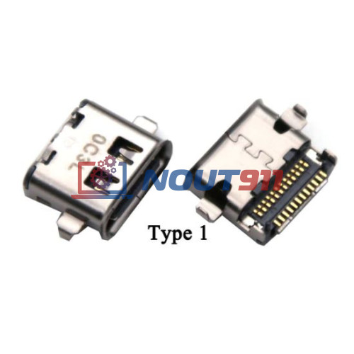 Разъем USB TYPE-C для ноутбука Lenovo ThinkPad T480 T580 L480 L580 L490 VER-1