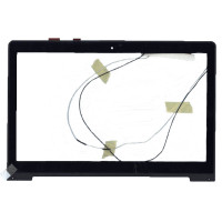 Сенсорное стекло (тачскрин) для Asus VivoBook S550CB 5345S FPC-1 черное с рамкой