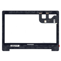 Сенсорное стекло (тачскрин) для Asus Transformer Book Flip TP300LA черное с рамкой