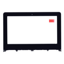 Сенсорное стекло (тачскрин) для Lenovo Yoga 300-11IBR черный с рамкой