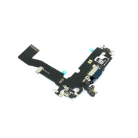 Шлейф с разъемом зарядки и микрофоном для Apple iPhone 12, iPhone 12 Pro, голубой