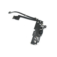 Шлейф с разъемом зарядки и микрофоном для Apple iPhone 12 Pro Max, голубой