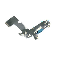 Шлейф с разъемом зарядки и микрофоном для Apple iPhone 13, голубой