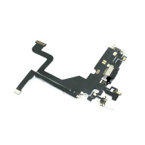 Шлейф с разъемом зарядки и микрофоном для Apple iPhone 13 Pro, черный