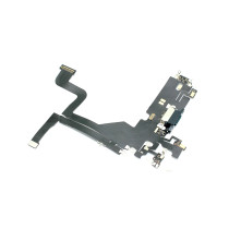 Шлейф с разъемом зарядки и микрофоном для Apple iPhone 13 Pro, голубой