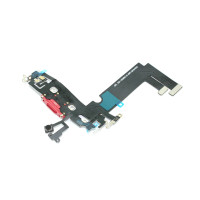 Шлейф с разъемом зарядки и микрофоном для Apple iPhone iPhone 12 Mini, красный