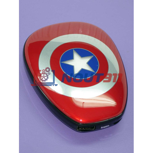 Универсальный внешний аккумулятор Powerbank Avengers Captain America