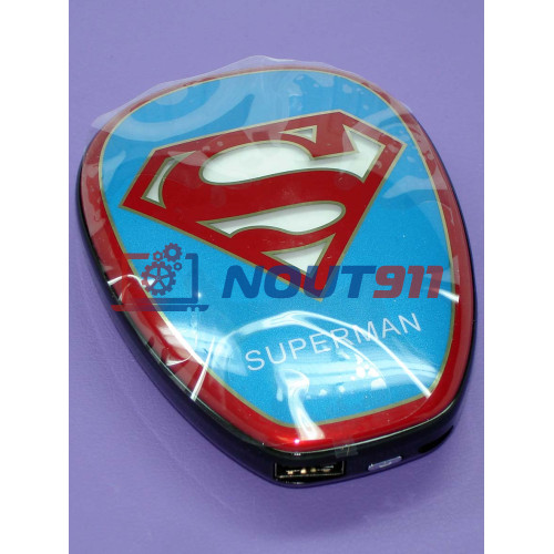Универсальный внешний аккумулятор Powerbank Avengers Superman